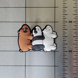 NEW! We Bare Bears Bear Stack Croc Shoe Charm